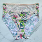 Vanishing Edge Microfiber With Lace High-Leg Brief Panty
