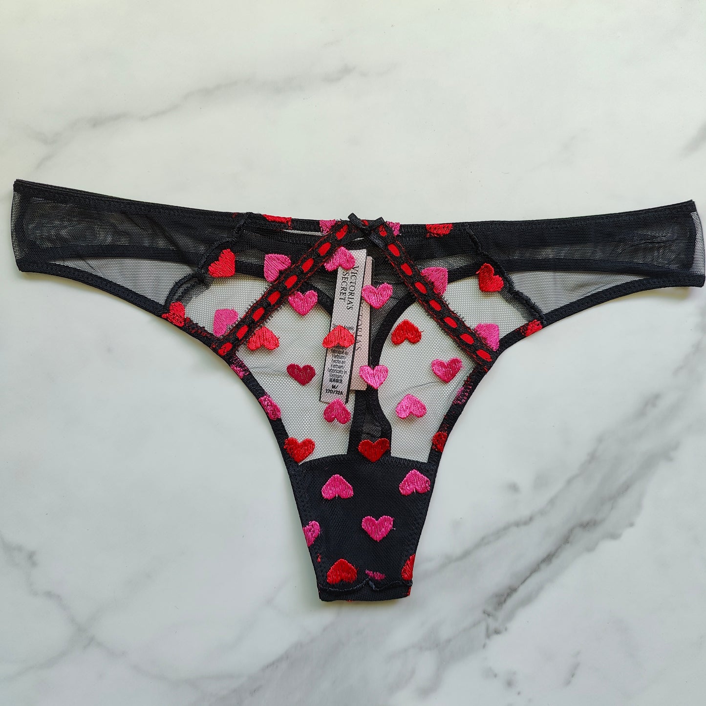 Dream Angels Heart Embroidery Thong Panty