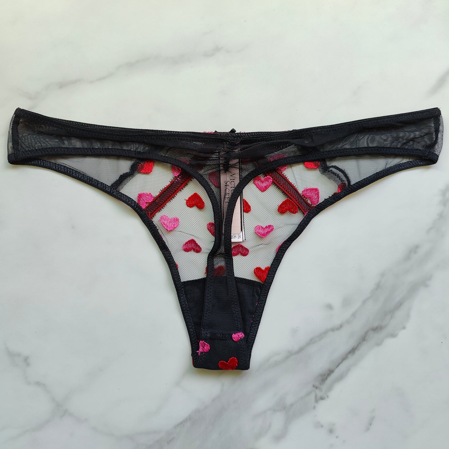 Dream Angels Heart Embroidery Thong Panty