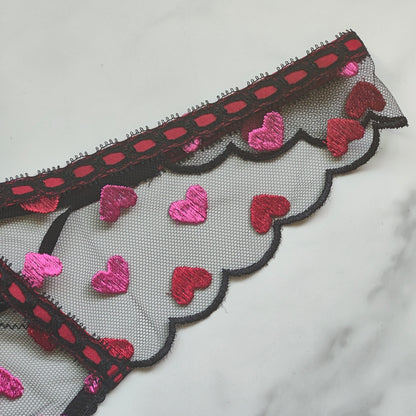 Dream Angels Heart Embroidery V-String Panty