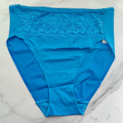 Vanishing Edge Microfiber With Lace High-Leg Brief Panty