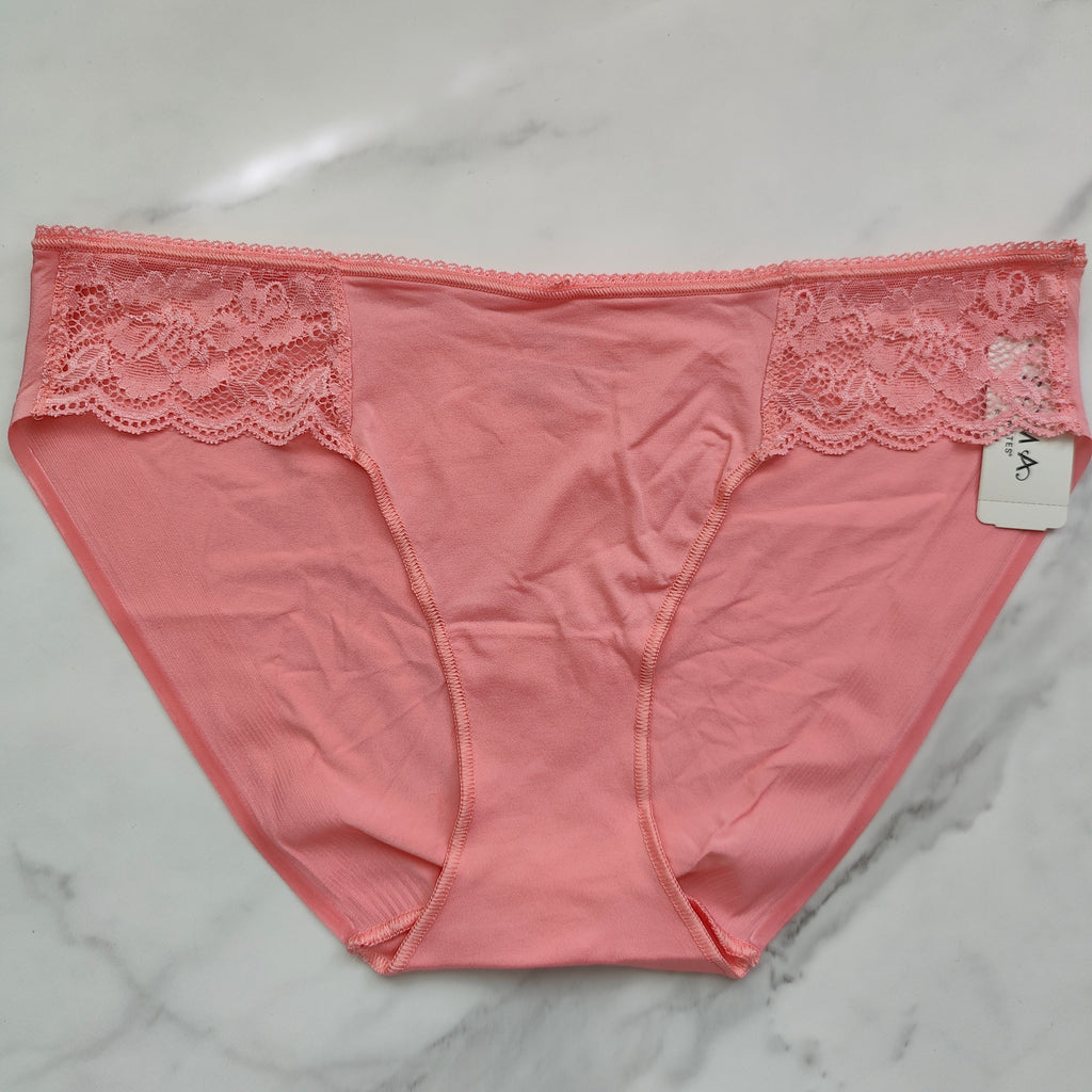 Vanishing Edge Microfiber with Lace Bikini Panty