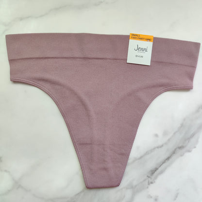 Seamless Ribbed Hi-Cut Thong Panty