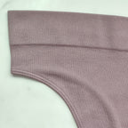 Seamless Ribbed Hi-Cut Thong Panty
