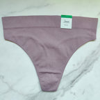 Seamless Ribbed Hi-Cut Thong Panty