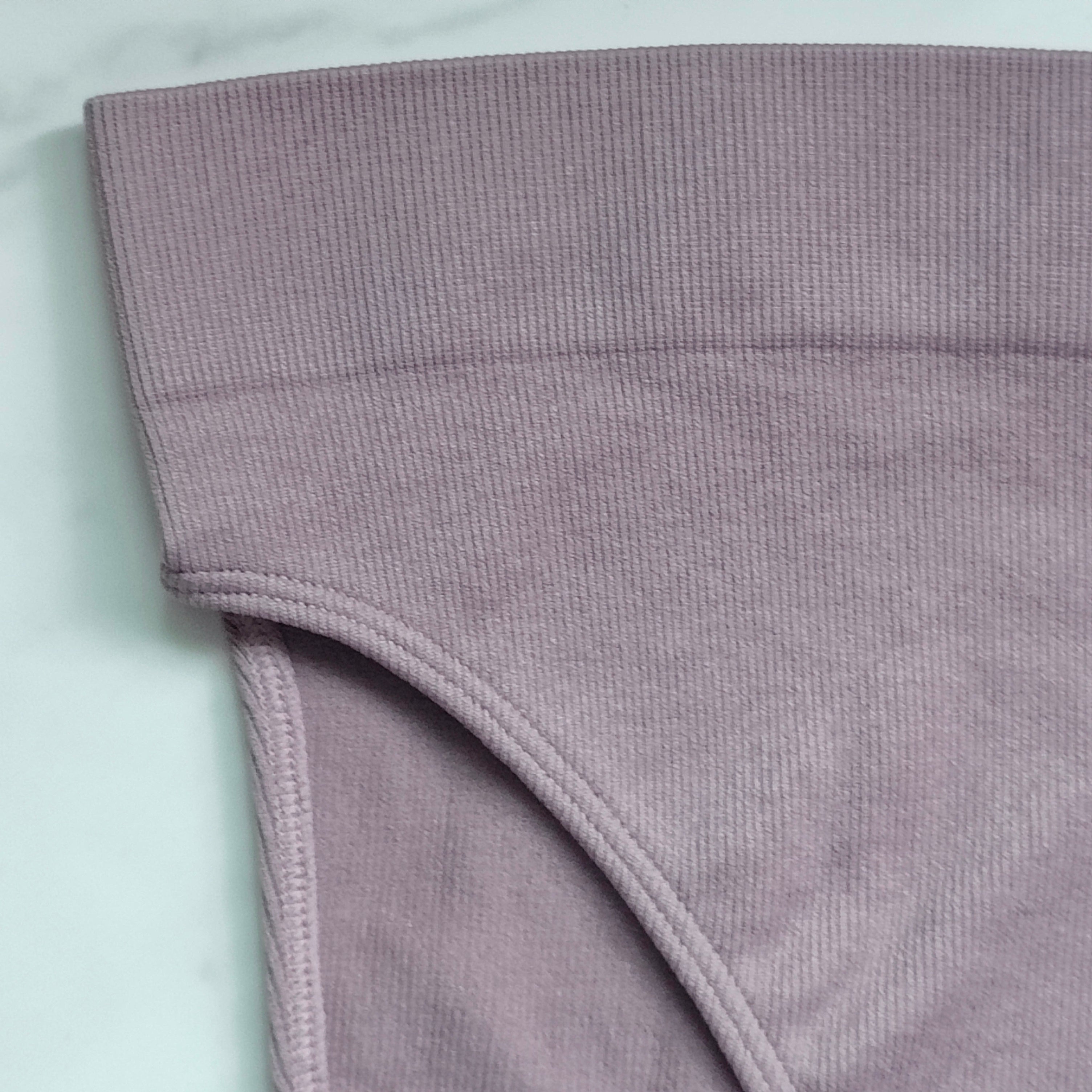 Seamless Ribbed Hi-Cut Bikini Panty