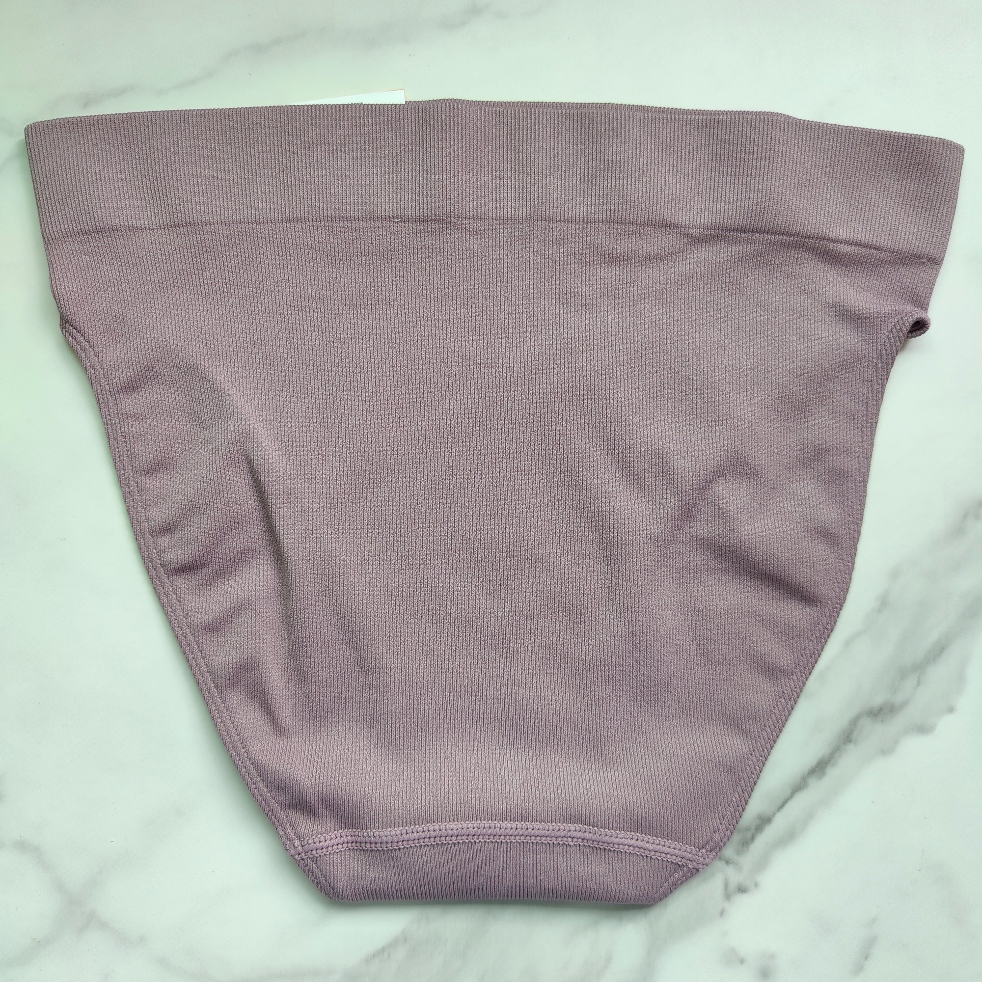 Seamless Ribbed Hi-Cut Bikini Panty