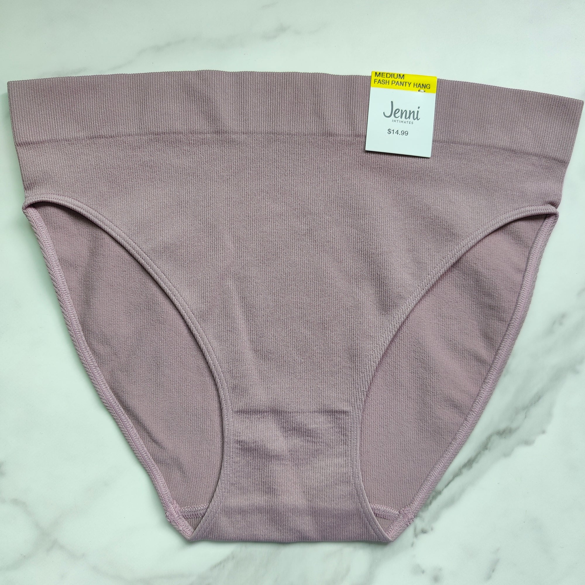 Seamless Ribbed Hi-Cut Bikini Panty