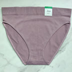 Seamless Ribbed Hi-Cut Bikini Panty