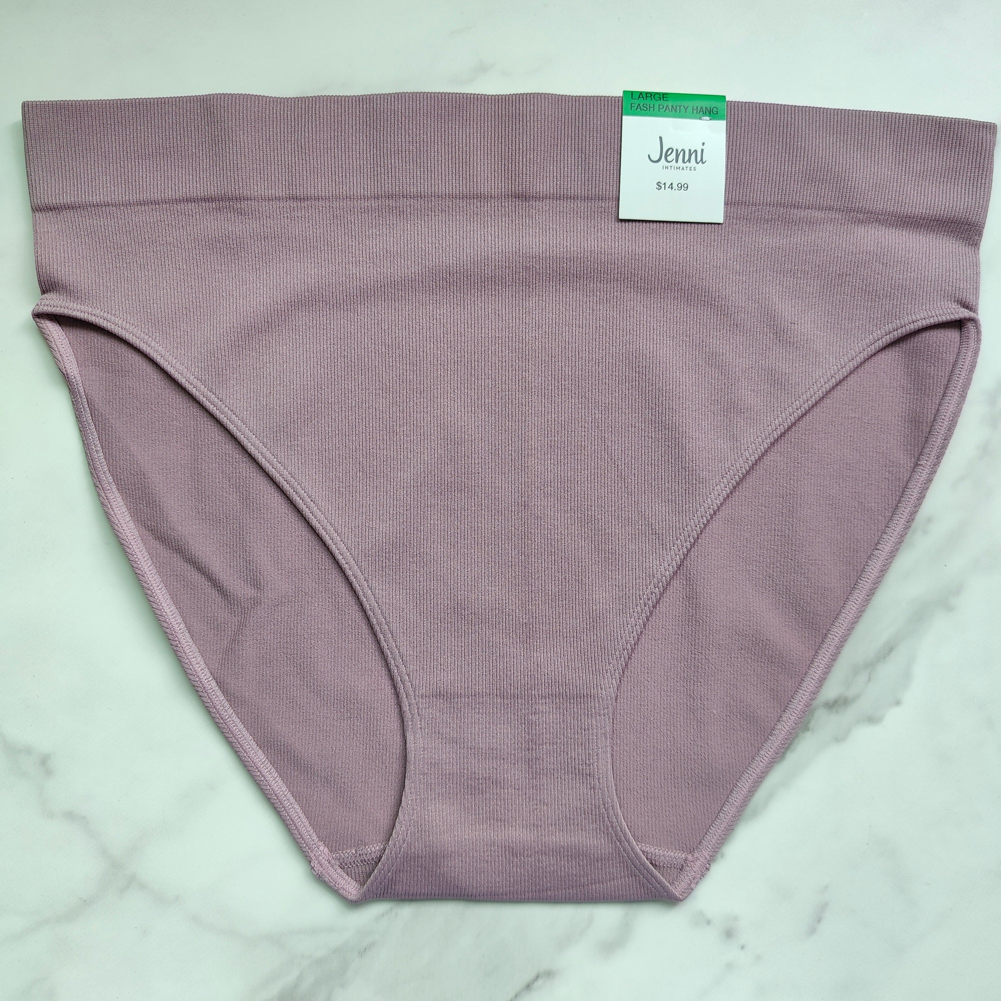 Seamless Ribbed Hi-Cut Bikini Panty