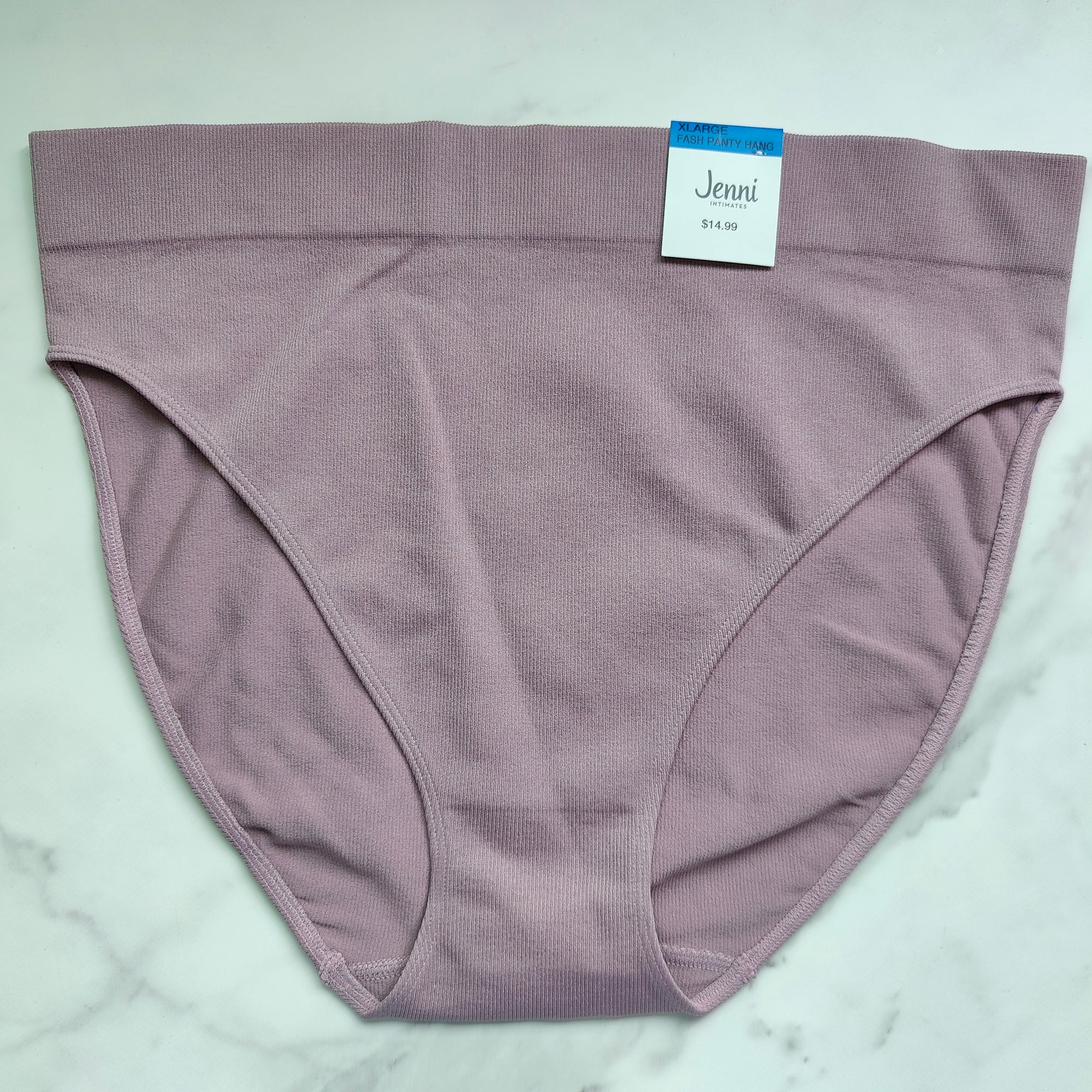 Seamless Ribbed Hi-Cut Bikini Panty