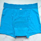Solid Elastic Band Period Boyshort Panty