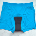 Solid Elastic Band Period Boyshort Panty