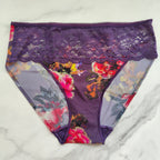 Vanishing Edge Microfiber With Lace Hipster Panty