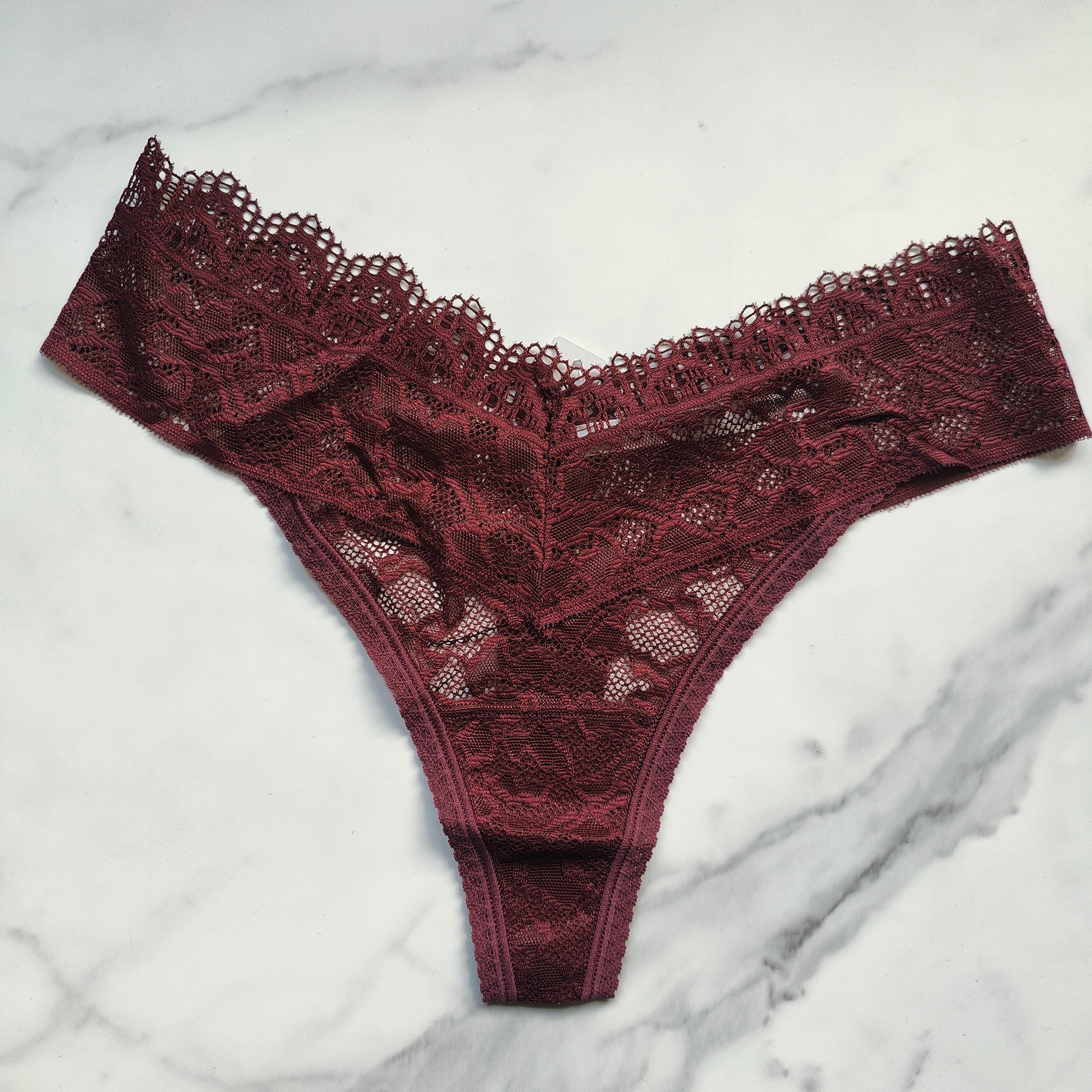 Embraceable Enchanting All-Over Lace Thong Panty