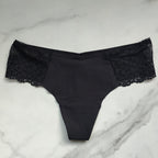 Lace Detail No-Show Thong Panty