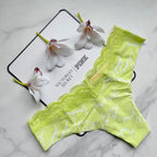 Lace Waistband No-Show Thong Panty