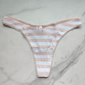 Victoria's Secret  Ribbed Stretch Cotton High-Leg Scoop Thong Panty 
