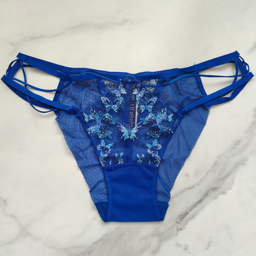 Very Sexy Butterfly Embroidery Strappy Bikini Panty