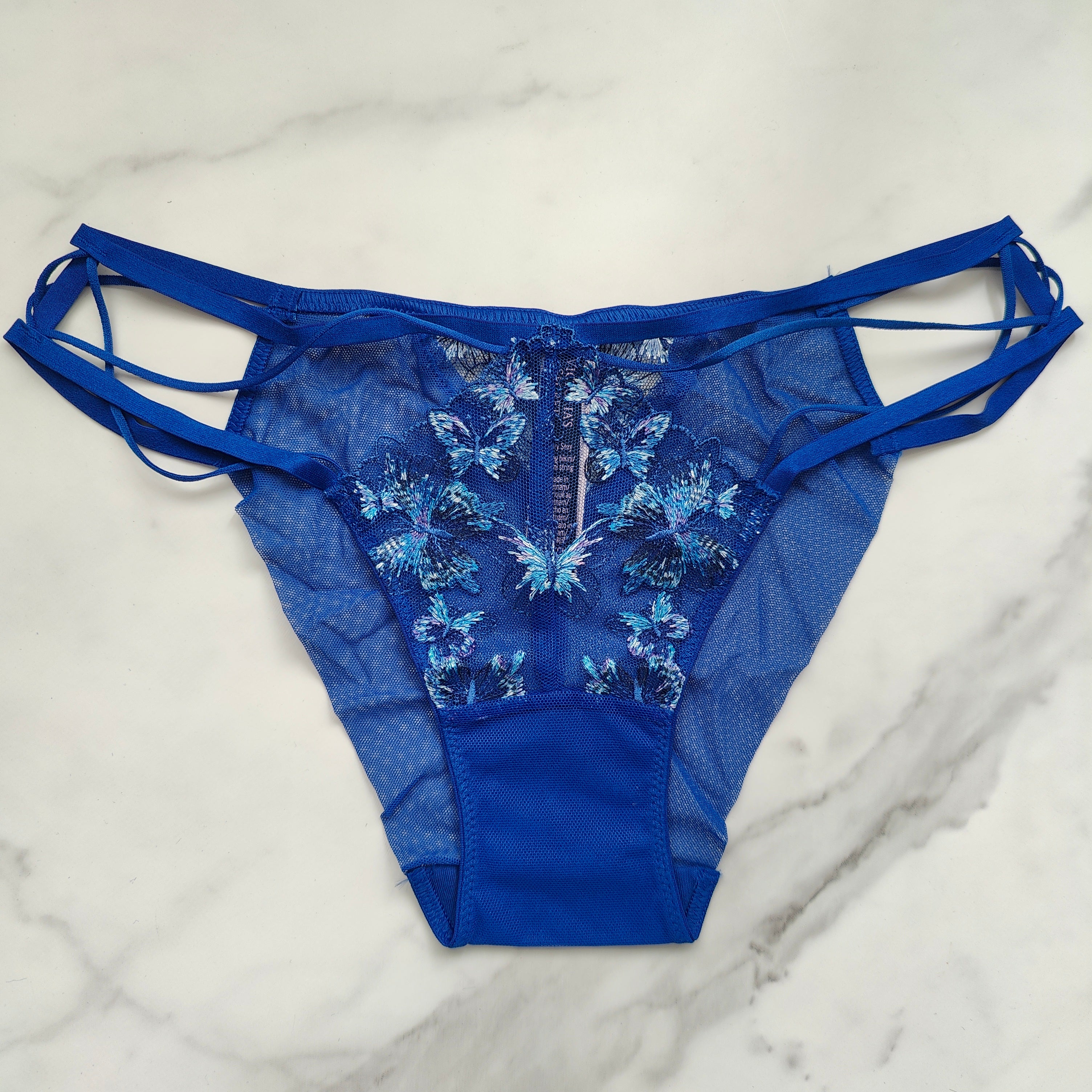 Very Sexy Butterfly Embroidery Strappy Bikini Panty