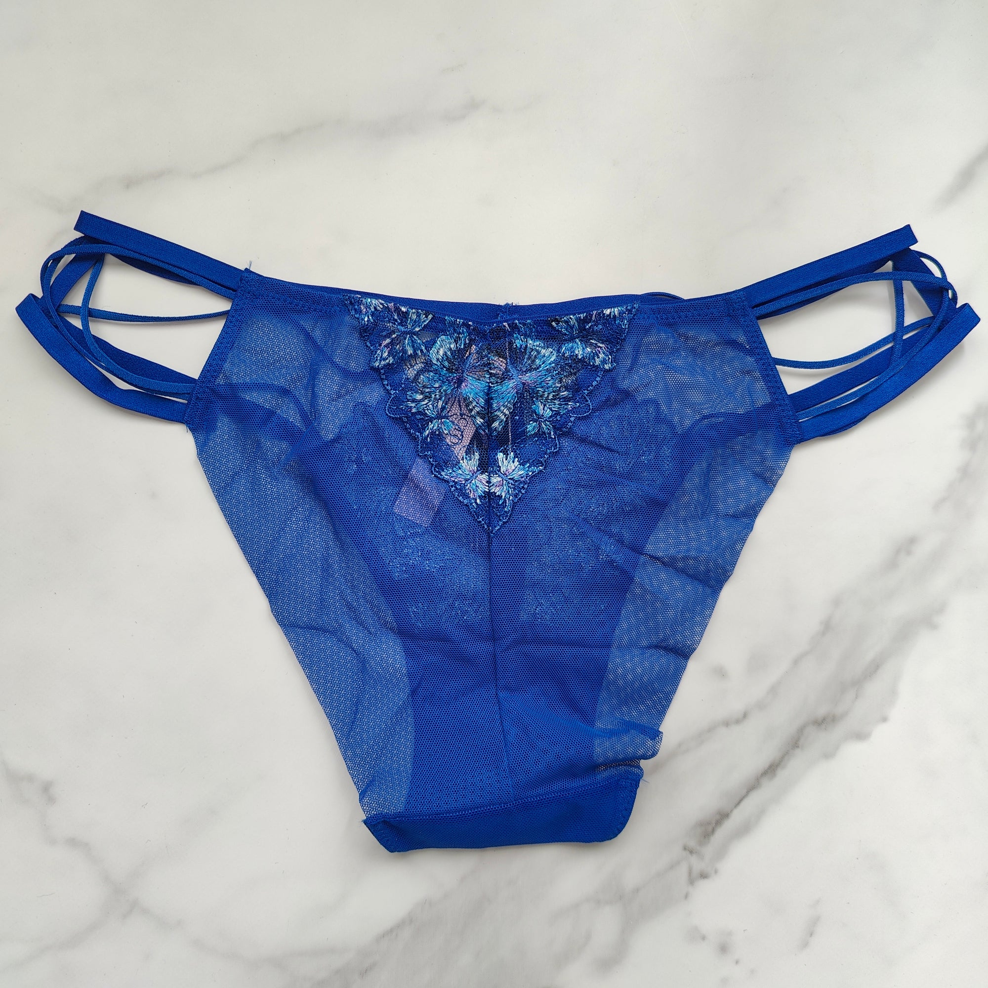 Very Sexy Butterfly Embroidery Strappy Bikini Panty
