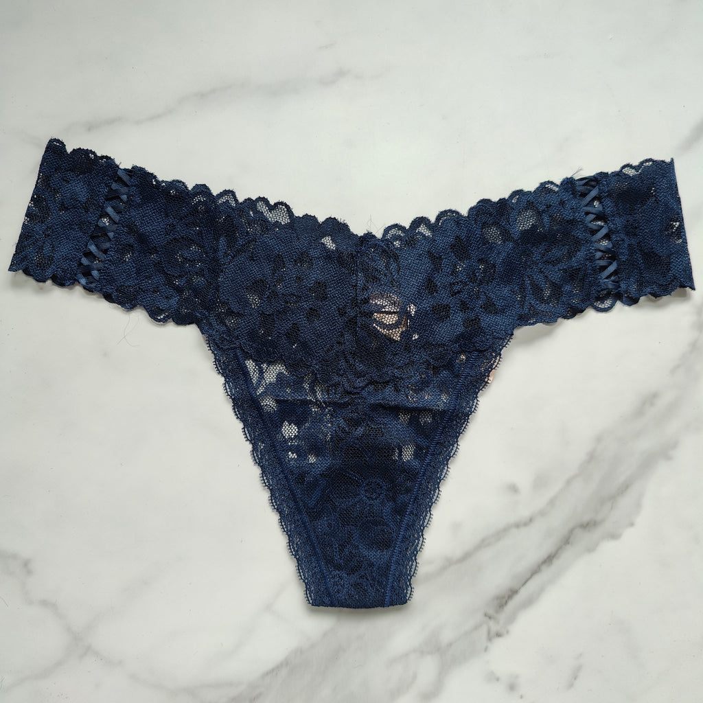 The Lacie Posey Lace Side Lace-Up Thong Panty
