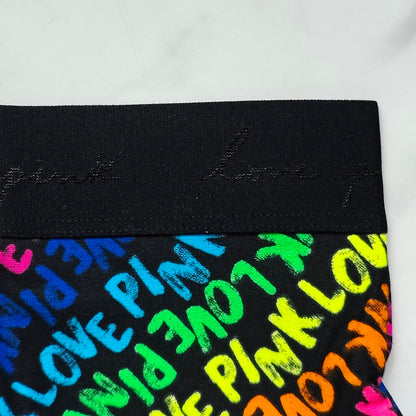 Script Elastic Logo Boyshort Panty