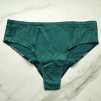 Vanishing Edge Microfiber with Lace Cheeky Hipster Panty