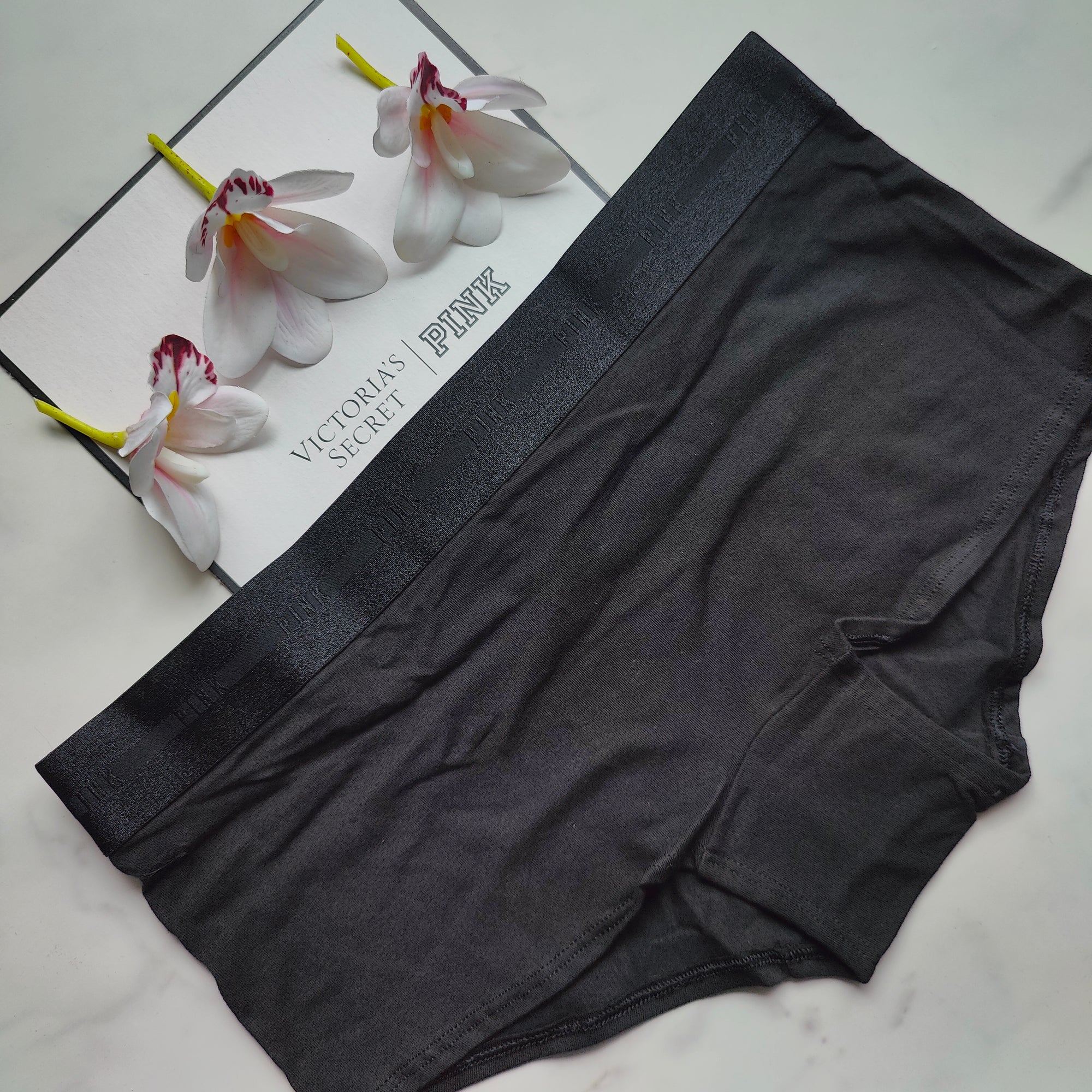Retro Elastic Logo Boyshort Panty