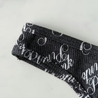 Rib Cotton High-Leg Thong Panty