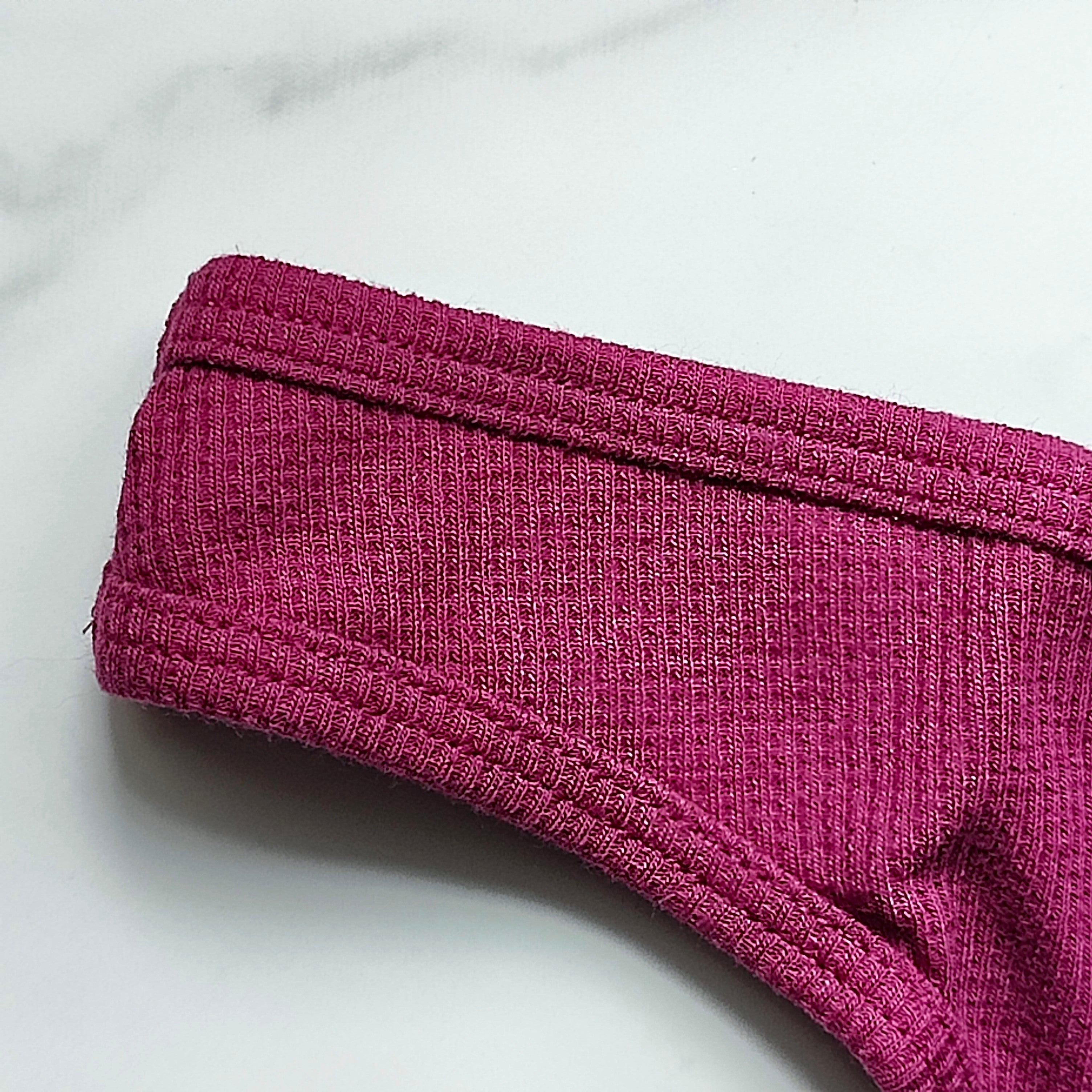 Waffle Cotton Thong Panty