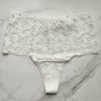Embraceable Signature All-Over Lace Retro Thong Panty