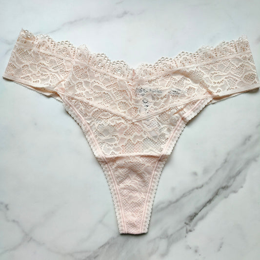 Embraceable Enchanting All-Over Lace Thong Panty