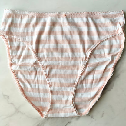 Ribbed Cotton High-Leg Brief Panty