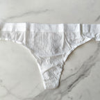 Logo Waist Pointelle Thong Panty
