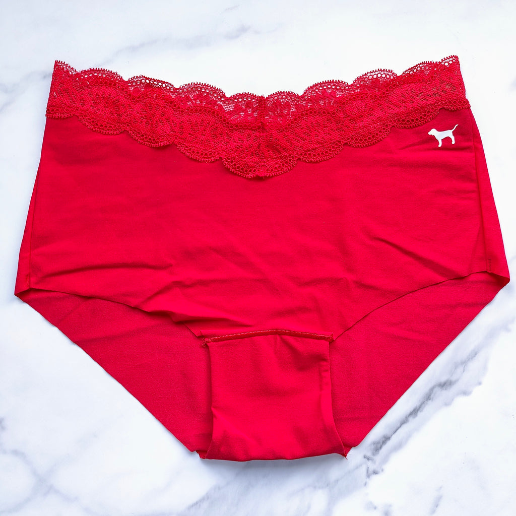 Lace Waistband No-Show Boyshort Panty