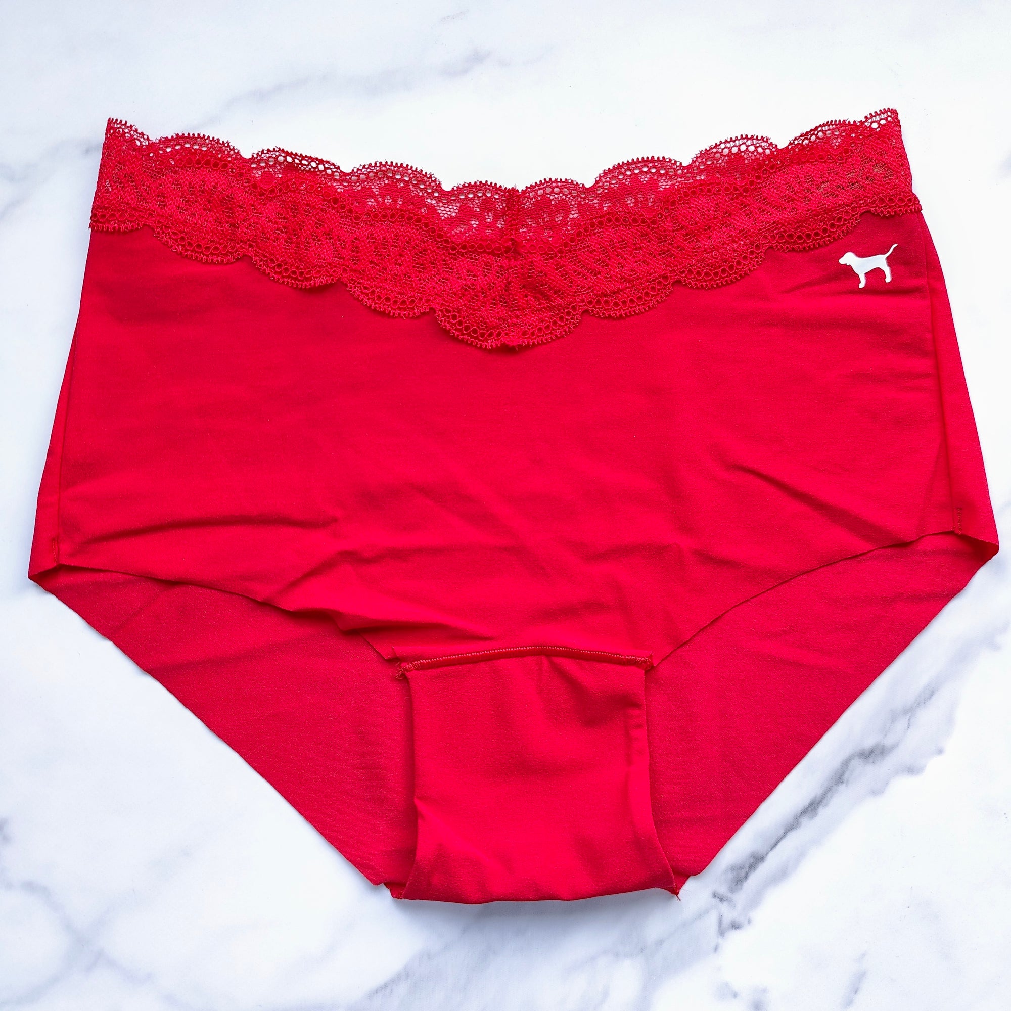 Lace Waistband No-Show Boyshort Panty