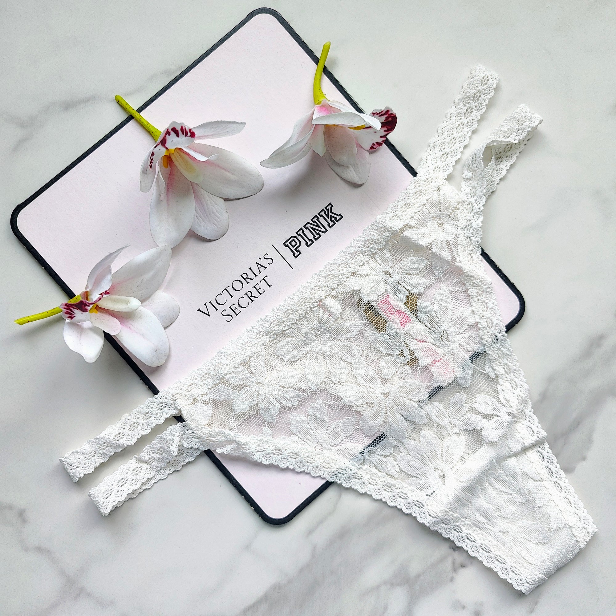 Classic Lace Strappy Thong Panty
