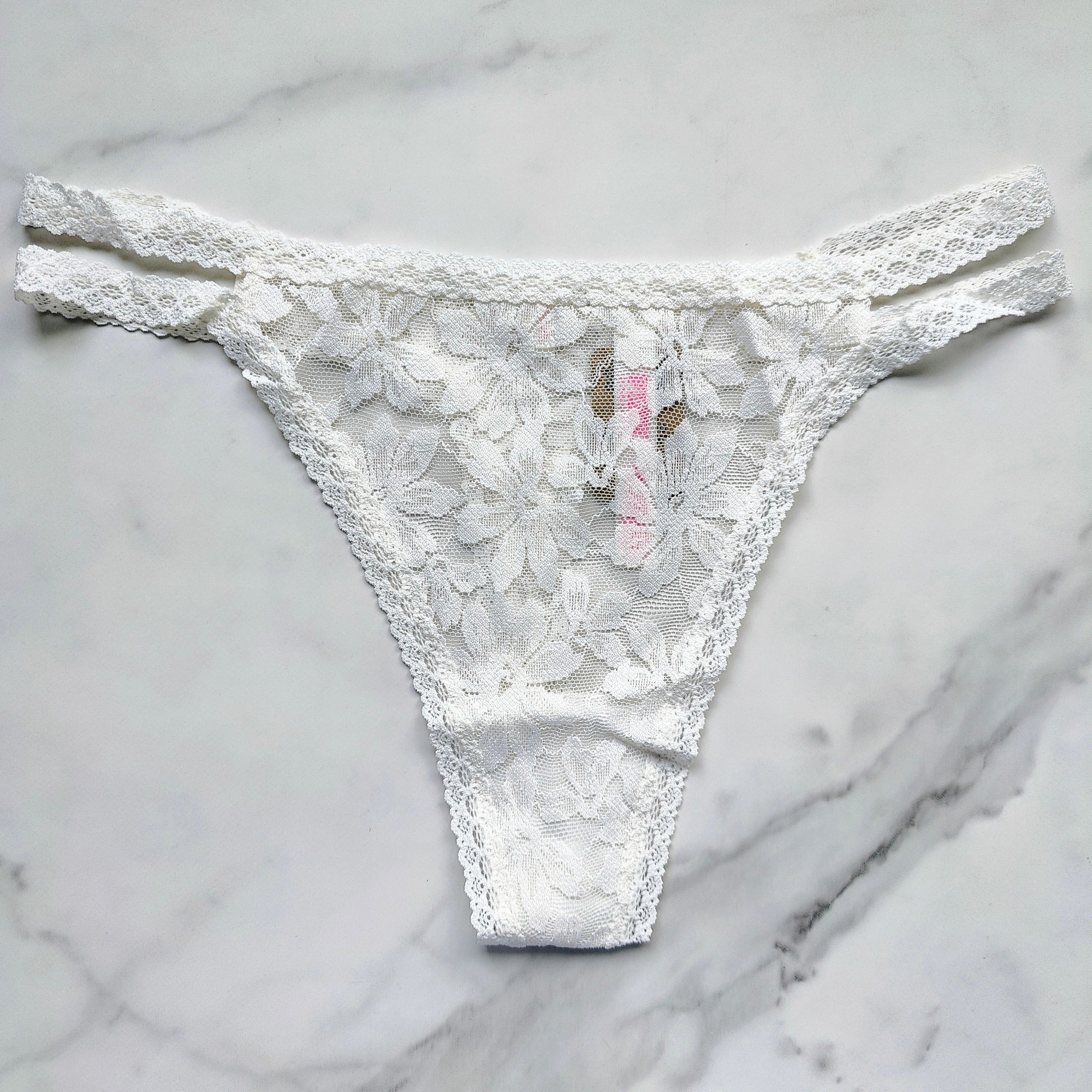 Classic Lace Strappy Thong Panty