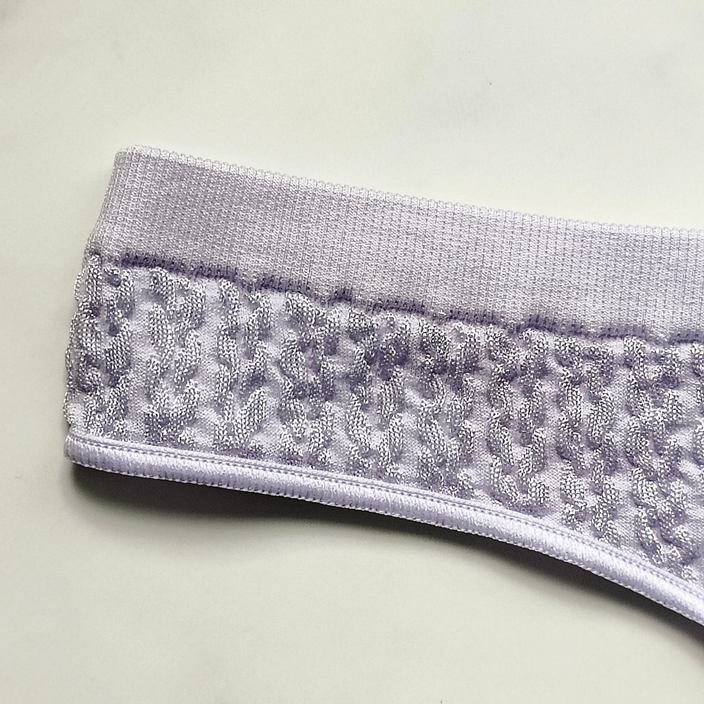 Cable Knit Seamless Thong Panty