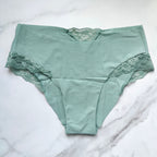 No-Show Lace-Trim Cheeky Panty