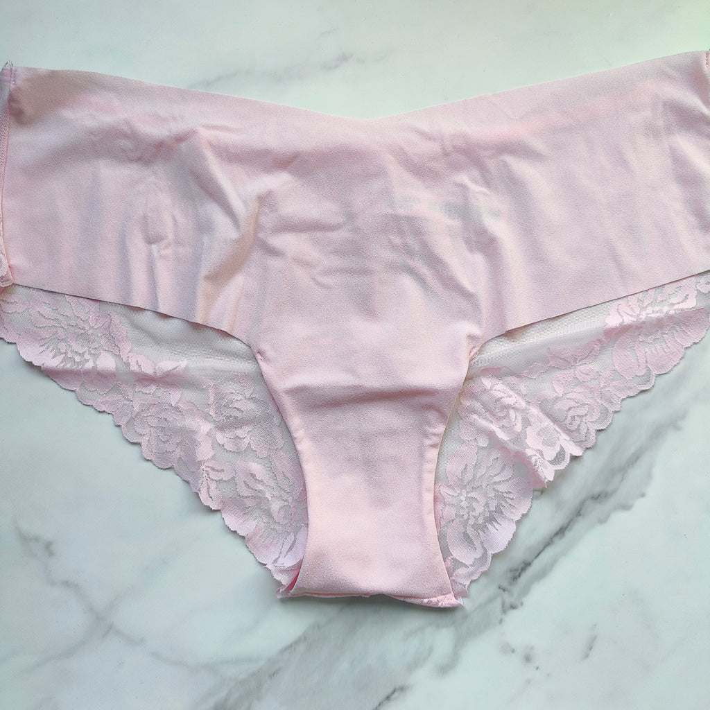 No-Show Lace Back Cheeky Panty