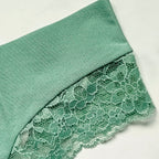 No-Show Lace-Trim Thong Panty
