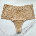 Embraceable Signature All-Over Lace Retro Thong Panty