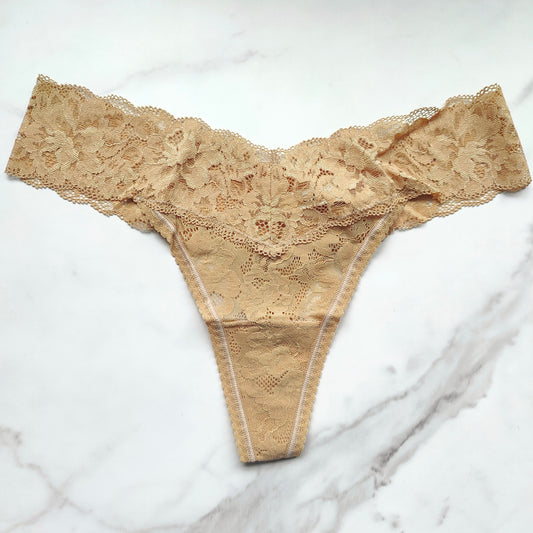 Embraceable Signature All-Over Lace Thong Panty