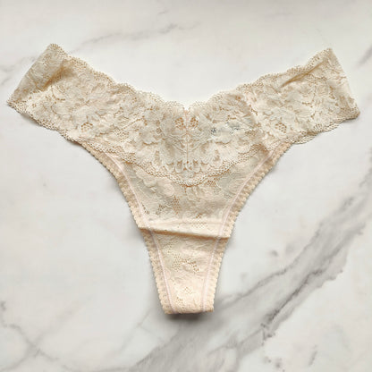 Embraceable Signature All-Over Lace Thong Panty