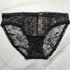 The Lacie Shimmer Lace Lace-Up Bikini Panty