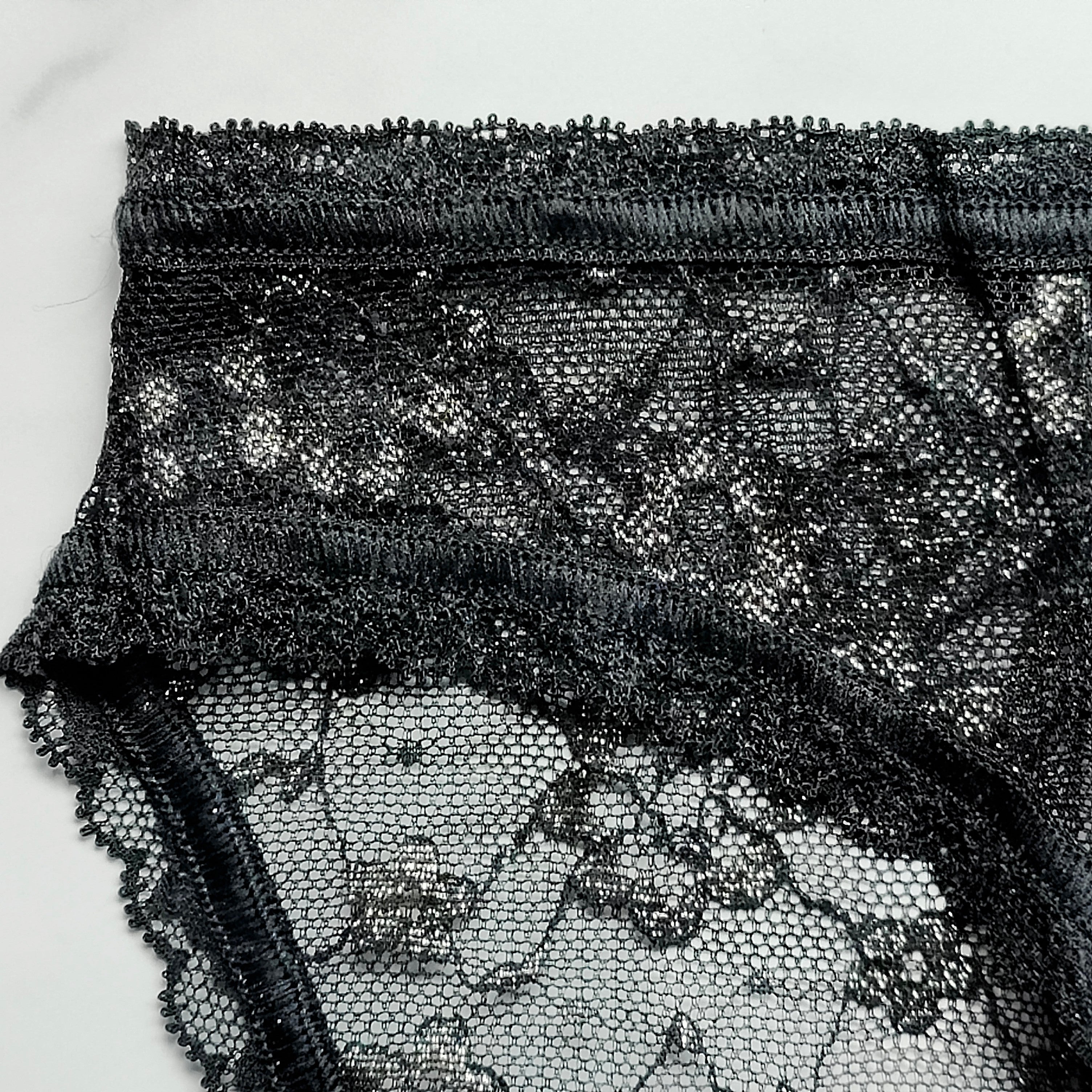 The Lacie Shimmer Lace Lace-Up Bikini Panty