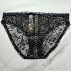 The Lacie Shimmer Lace Lace-Up Bikini Panty