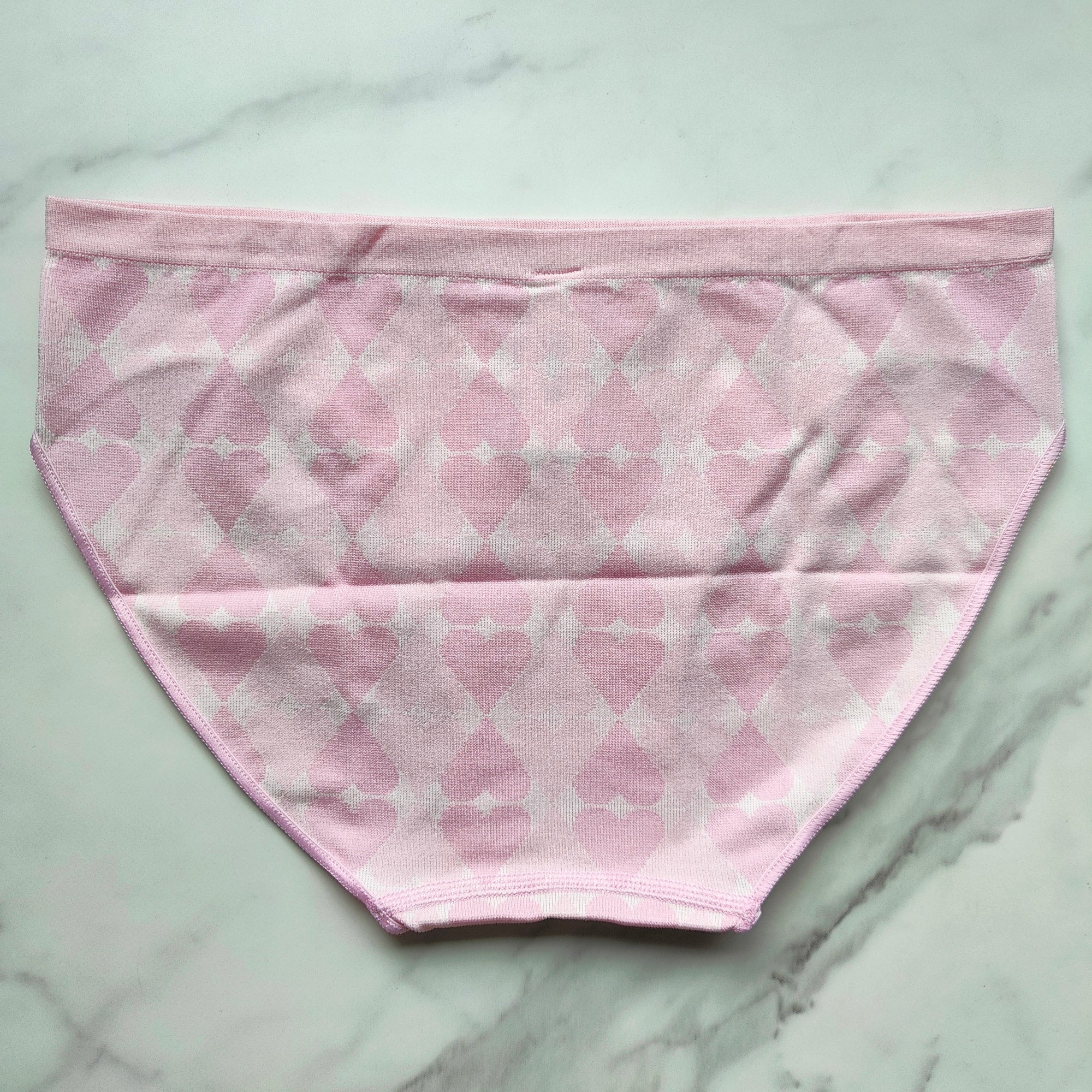 Heart Jacquard Seamless Bikini Panty